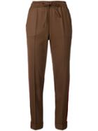 P.a.r.o.s.h. Liliu Drawstring Tapered Trousers - Brown