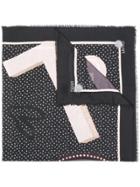 Liu Jo Polka Dot Print Scarf - Black