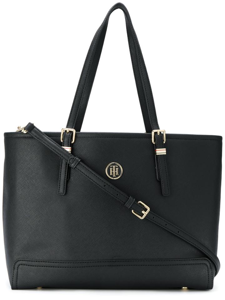 Tommy Hilfiger Logo Shopper Tote - Black