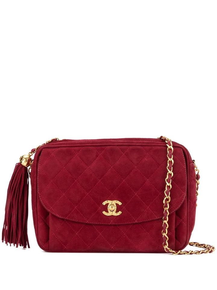 Chanel Pre-owned Tassel Detail Shoulder Bag - Red