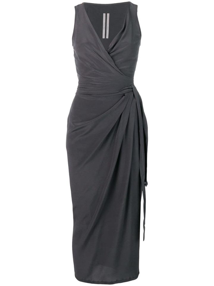 Rick Owens Gathered Detail Dress - Grey