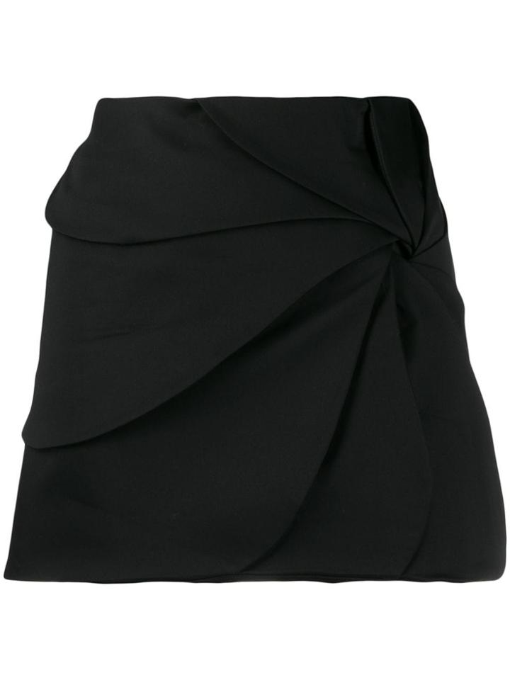 Coperni Gathered Mini Skirt - Black