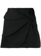 Coperni Gathered Mini Skirt - Black