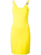Versus Asymmetric Fitted Dress, Women's, Size: 44, Yellow/orange, Polyamide/spandex/elastane/viscose