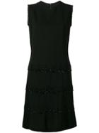 Carven Vintage Beaded Shift Dress - Black