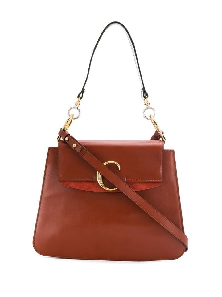 Chloé Medium Chloé C Shoulder Bag - Brown