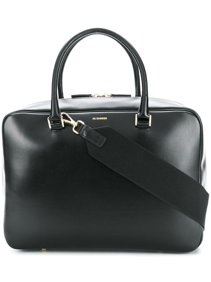Jil Sander Double Handle Tote - Black