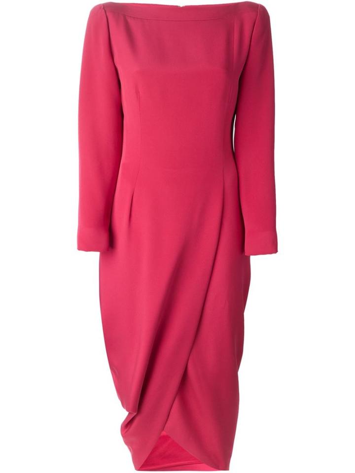 Givenchy Vintage Draped Boat Neck Dress