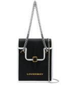 Charles Jeffrey Loverboy Shoulder Bag With Contrast Piping - Black