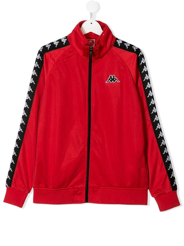 Kappa Teen Logo Track Jacket - Red
