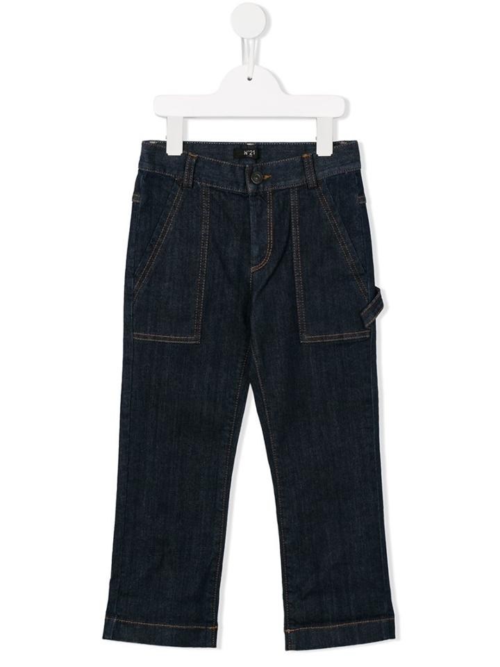 No21 Kids Straight Leg Jeans, Boy's, Size: 10 Yrs, Blue