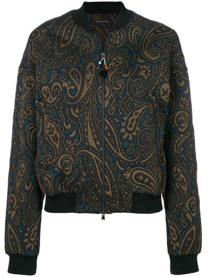 Etro Paisley Bomber Jacket - Green