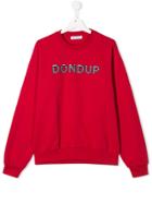 Dondup Kids Printed Logo Sweatshirt - Red