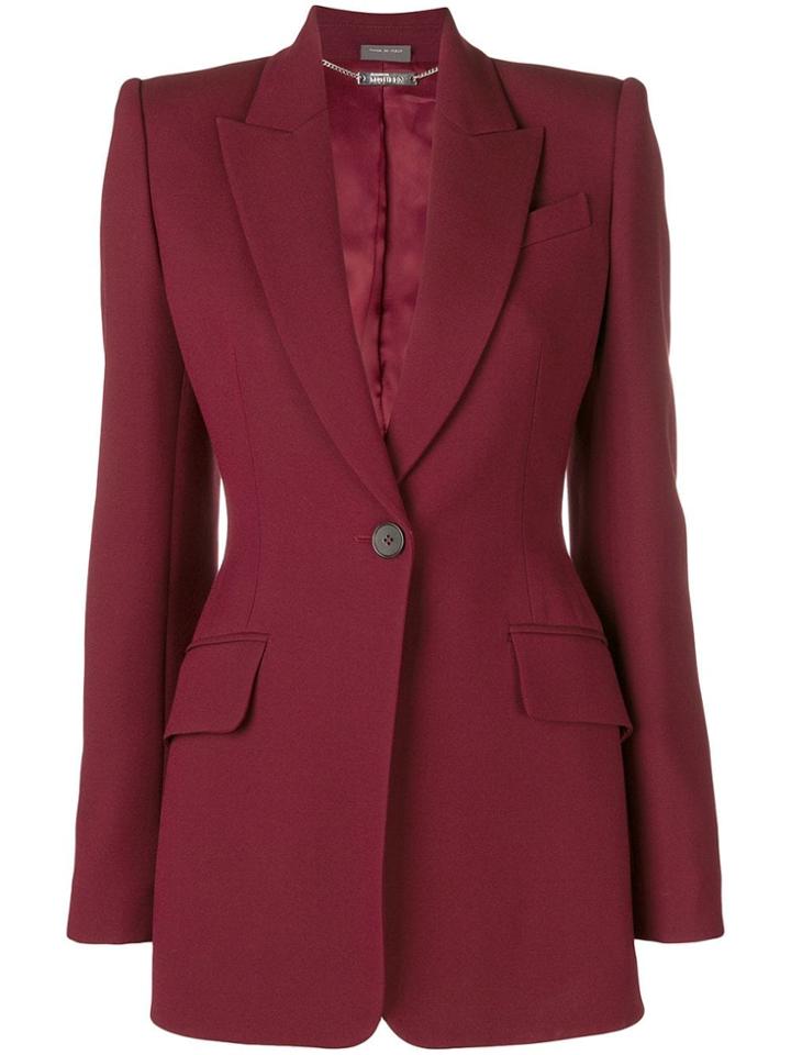 Alexander Mcqueen Perfectly Fitted Jacket - Red