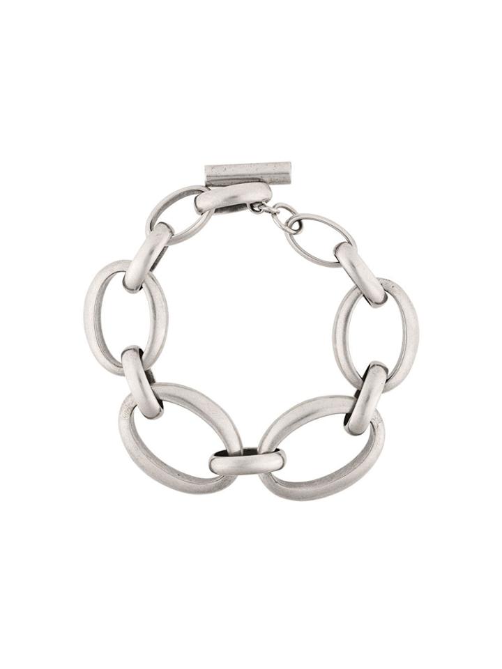 Ann Demeulemeester Antique Chain Bracelet - Metallic
