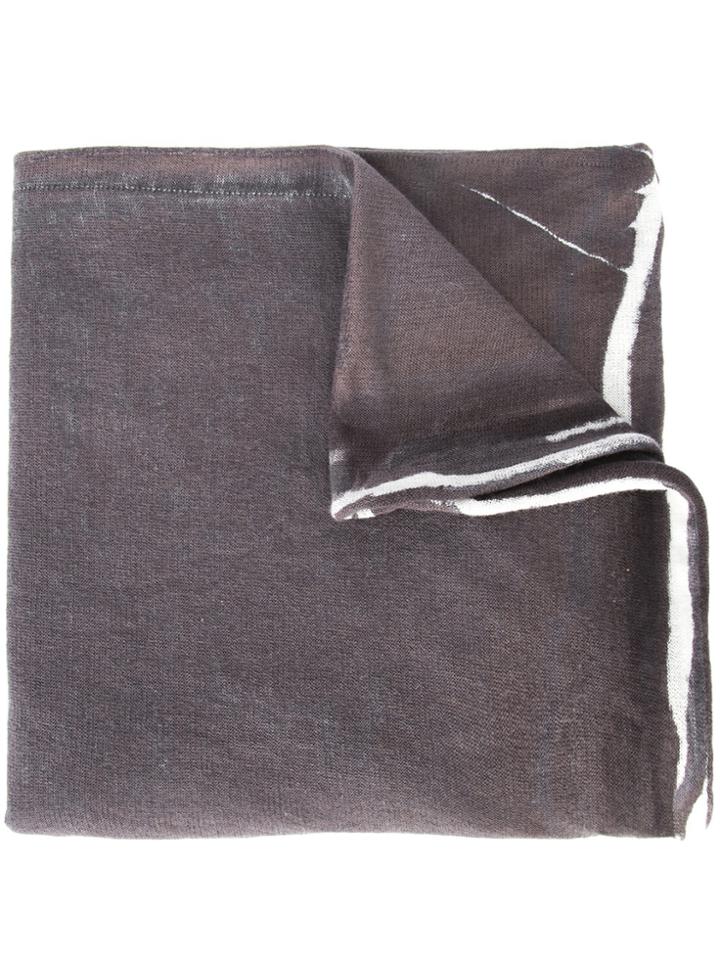 Label Under Construction Bleached Scarf - Grey