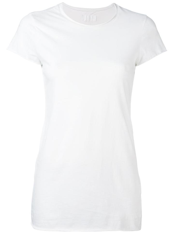 Labo Art - Raw Edge T-shirt - Women - Cotton/spandex/elastane - 1, White, Cotton/spandex/elastane