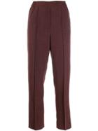Etro Cropped Slim Fit Trousers - Red