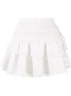Love Shack Fancy Mira A-line Skirt - White