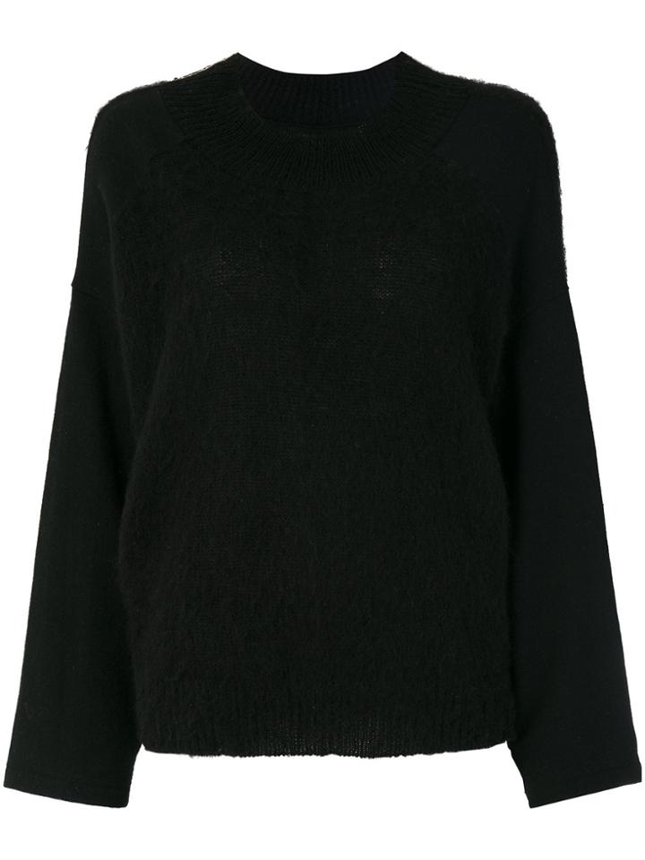 Y's Crew Neck Jumper - Black