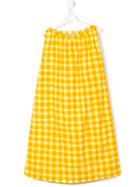 Marni Kids Sleeveless Checked Dress, Girl's, Size: 14 Yrs, Yellow/orange