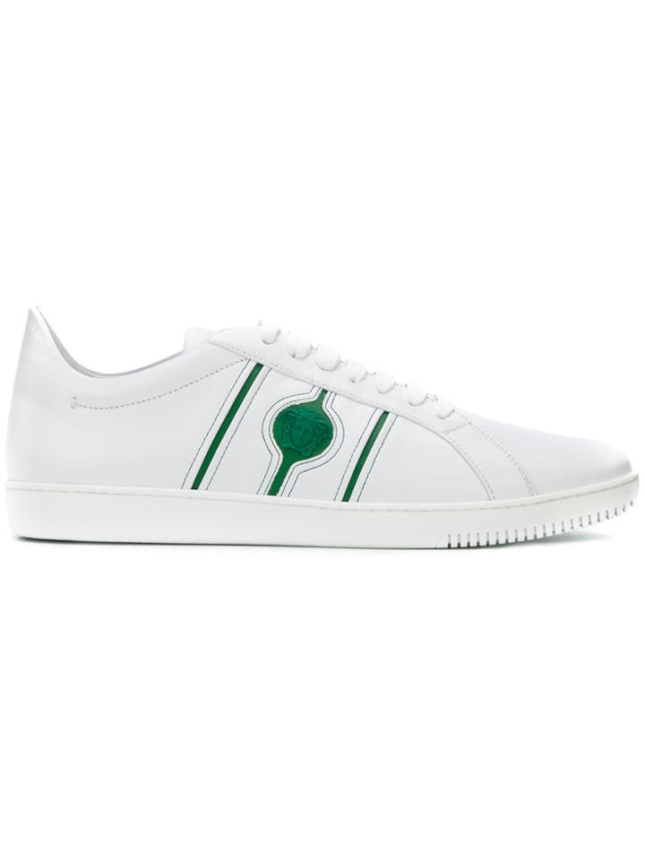 Versace Medusa Embossed Sneakers - White