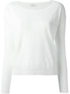 Closed 3/4 Sleeve Sweater, Women's, Size: M, White, Cotton/linen/flax