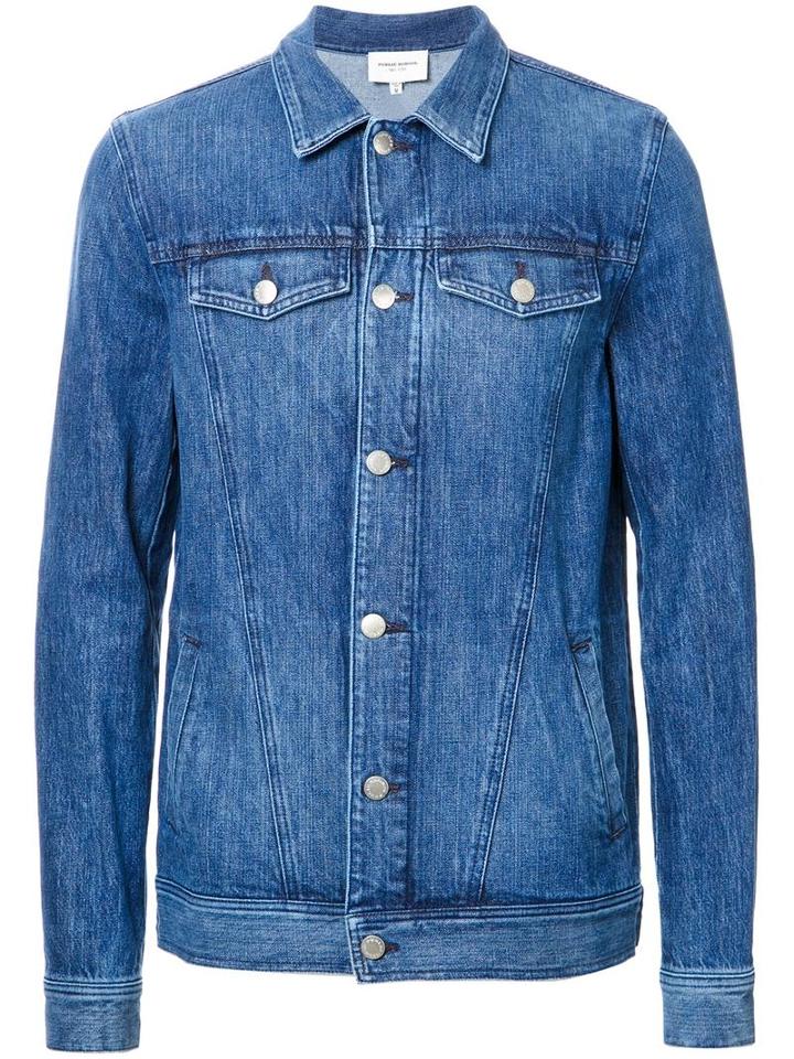 Public School Denim Jacket, Men's, Size: Large, Blue, Cotton