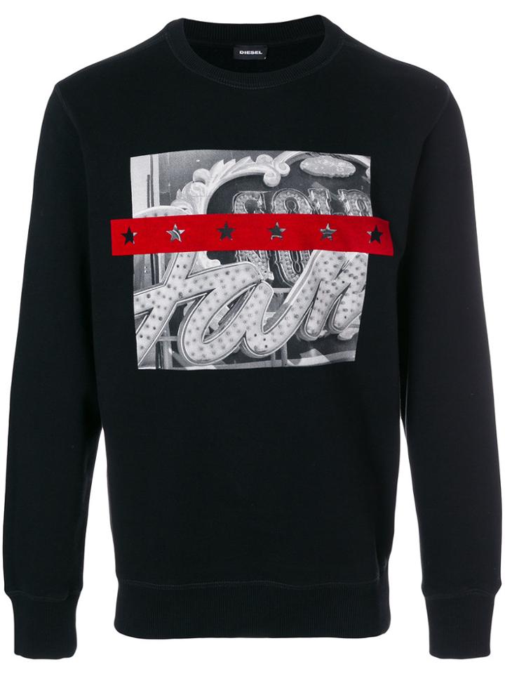 Diesel Printed Sweatshirt - Black