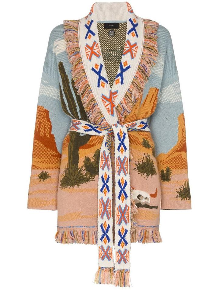 Alanui Canyon Sunrise Cashmere Belted Cardigan - 9988
