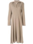 Irene Nep Yarn Jersey Dress - Brown
