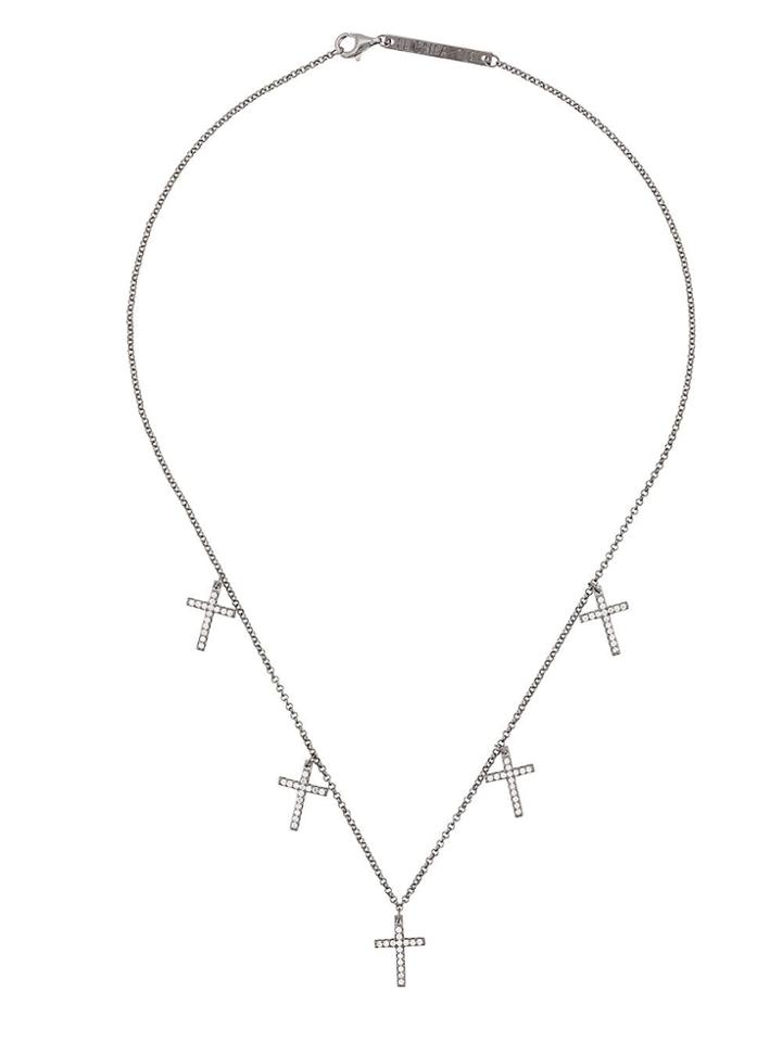 Federica Tosi Lace Faith Mini Necklace - Silver