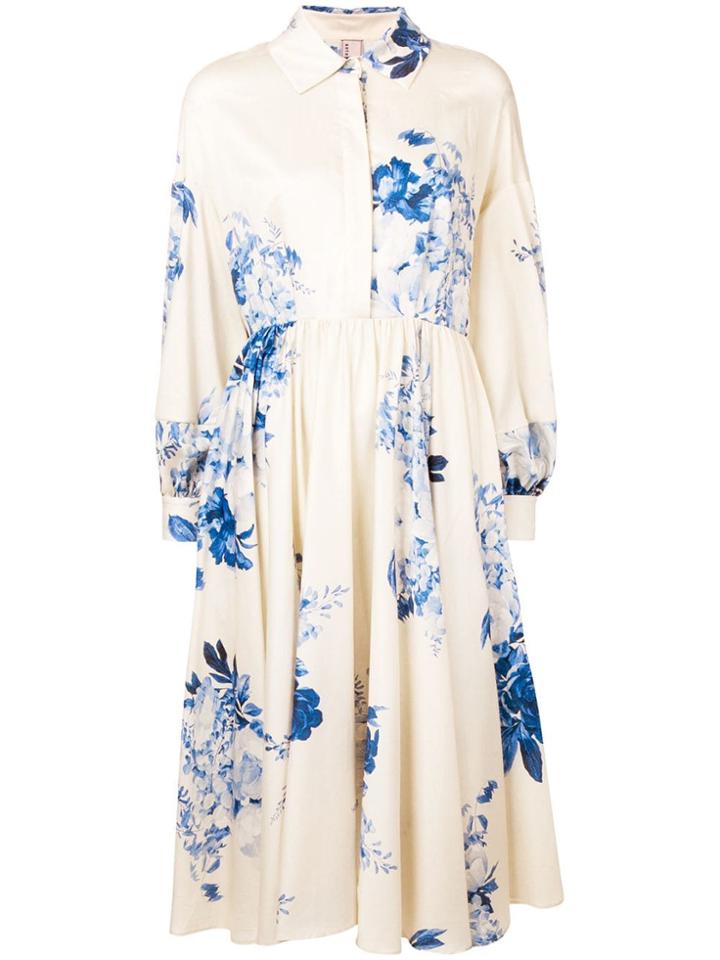 Antonio Marras Pleated Midi Dress - Neutrals
