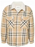 Monkey Time Plaid Shirt Jacket - Brown