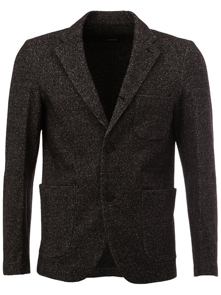 08sircus Patch Pocket Blazer, Men's, Size: 4, Black, Cotton/polyester/wool