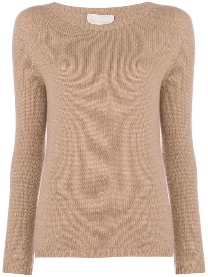 's Max Mara Round Neck Jumper - Nude & Neutrals