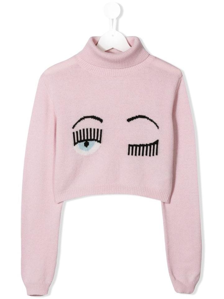 Chiara Ferragni Kids Teen Flirting Jumper - Pink