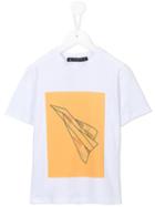 Valmax Kids - Printed T-shirt - Kids - Cotton/elastodiene - 4 Yrs, White
