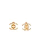 Chanel Vintage Chanel Cc Turnlock Earrings - Gold