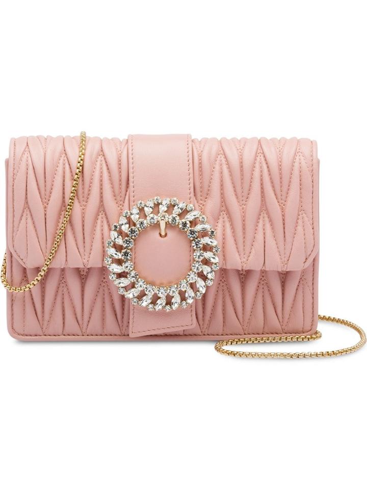 Miu Miu My Miu Leather Bag - Pink