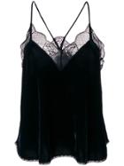 Zadig & Voltaire Caraco Christy Velours Cami Top - Blue