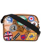 Patch Appliqué Postman Bag - Men - Polyester/polyurethane/viscose - One Size, Brown, Polyester/polyurethane/viscose, Dsquared2