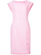 Boutique Moschino Cut Out Detail Pencil Dress - Pink & Purple