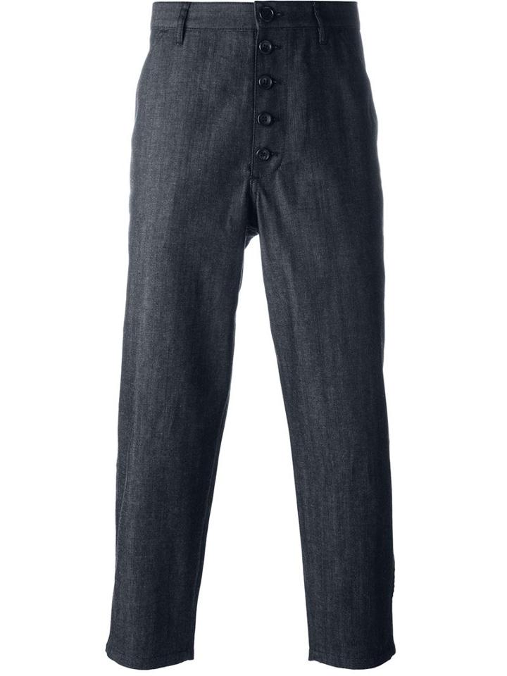 Comme Des Garçons Shirt Boy Cropped Tapered Jeans, Size: Medium, Blue, Cotton