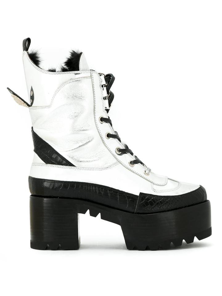 Andrea Bogosian Metallic Platform Boots