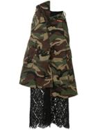 Maison Mihara Yasuhiro Stuctured Camo Trousers - Green