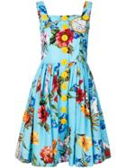 Dolce & Gabbana Floral Print Sundress - Blue