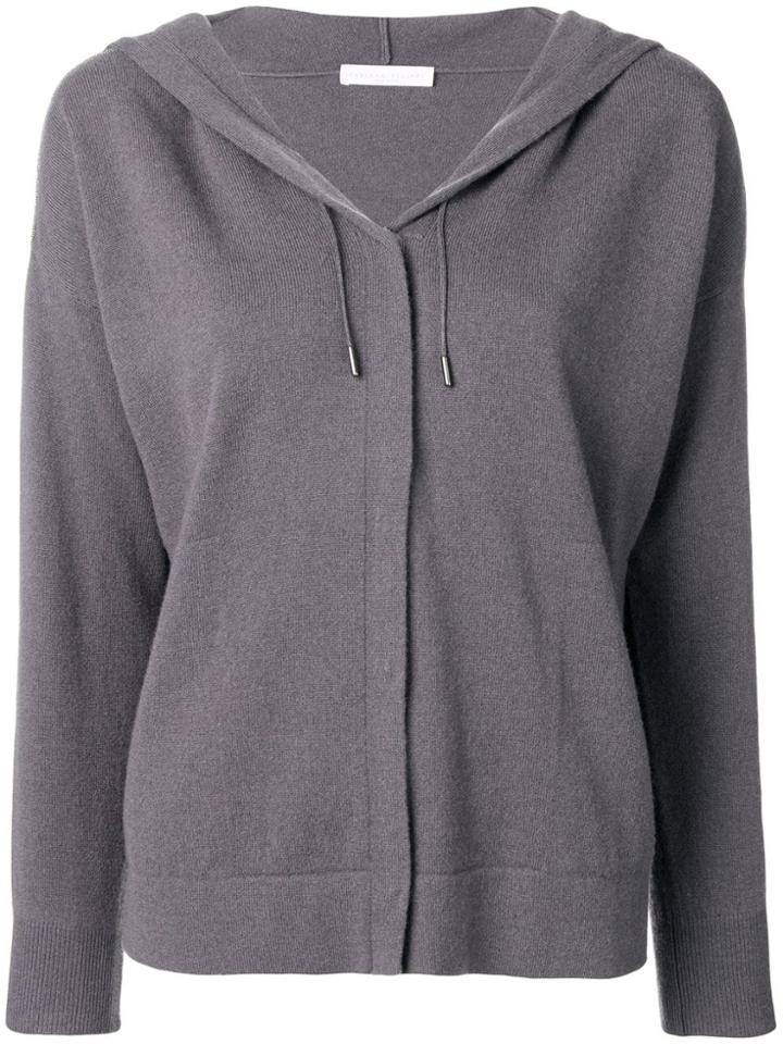 Fabiana Filippi Hooded Knitted Cardigan - Grey