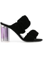 Nicholas Kirkwood Contrast Heel Mules - Black