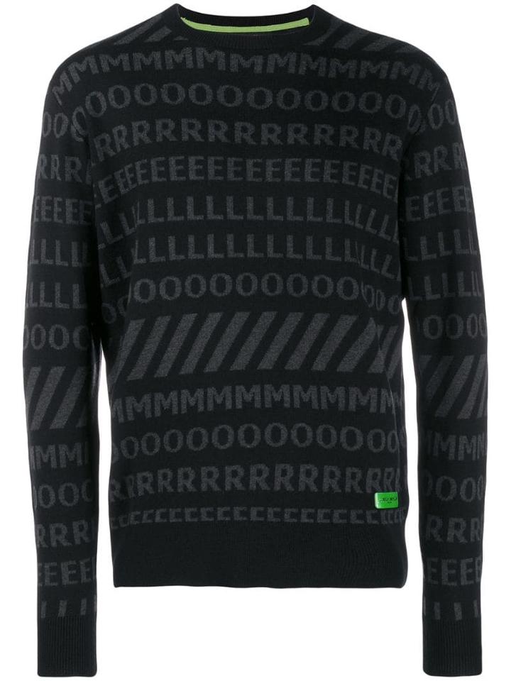 Frankie Morello Logo Sweater - Black